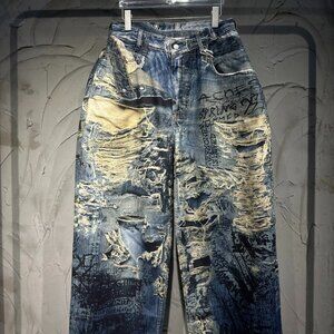 Acne Studios 3D Printed Splatter Jeans